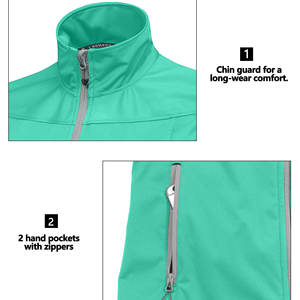 Chaleco Soft Shell de Alta Calidad al por Mayor, Logotipo Personalizado, Nuevo Diseño, Ropa de Invierno Moderna, Chaleco Soft Shell Transpirable para Mujer - Product Image 4