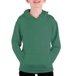 Boys Hoodies and Sweatshirts Green Youth Hoodies Wholesale Cheap Kids Hooded Sweatshirt Customized