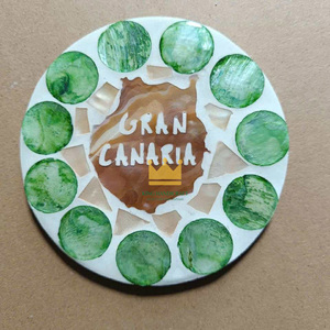 Vente en gros en vrac Sous-verres MÈRE DE PERLE Sous-verres MOP de l'usine du Vietnam Livraison rapide à bas quantité minimale de commande Nouvelle arrivée - Product Image 5