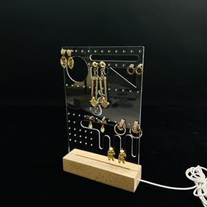 Soporte para Pendientes de Acrílico con Base de Madera para Joyas y Paquetes, el Más Vendido de 2026 - Product Image 5