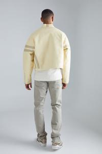 เสื้อแจ็กเก็ตทีมตัวแทนหนังแนววินเทจผ้าทอจากผู้ผลิตในปากีสถาน - Product Image 2