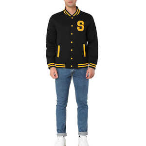 Veste universitaire pour hommes la plus vendue, design personnalisé avec logo, mode d'hiver, vente en gros OEM, broderie personnalisée, vestes de lettreman - Product Image 4