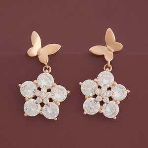 Boucles d'oreilles pendantes en argent 92,5, accessoire de mode 180591 - Product Image 1