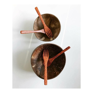 Tazón de cáscara de coco liso y pulido, ideal para exhibición de aperitivos o almacenamiento de cocina con atractivo orgánico - Product Image 2