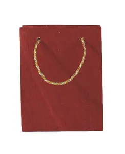 Sacchetti di carta personalizzati con il tuo Logo bianco marrone Kraft regalo artigianale borsa di carta con manici