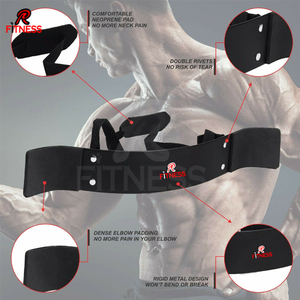 En gros, Sangle de curl pour biceps en cuir, légère, taille personnalisable, pour musculation et fitness, compatible Arm Blaster - Product Image 6