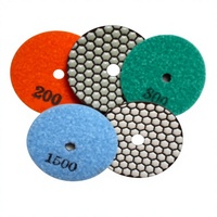 Disque de polissage hexagonal diamanté à sec de 150 mm pour sols en pierre