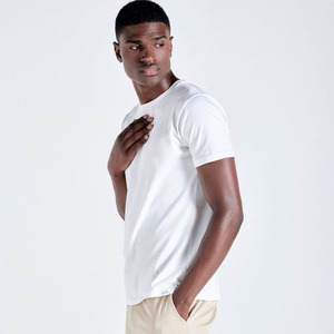 เสื้อยืดผู้ชายคอกลมผ้าคอตตอนสีพื้นเสื้อยืดผู้ชายผ้าคอตตอนสีพื้น - Product Image 2