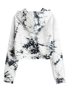 Sudadera corta al por mayor para mujer, jersey de manga larga con capucha, ropa de calle informal, Top de tela suave, sudadera Activewear - Product Image 6