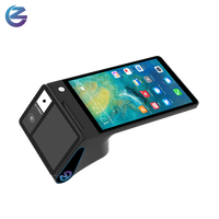 Solution de point de vente tout-en-un Z108 pour camion de restauration / magasin de détail, terminal de point de vente Android multifonctionnel avec double écran et imprimante 58 mm