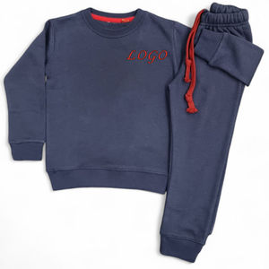 Vêtements à capuche personnalisés pour enfants et filles, survêtement 2 pièces, ensemble pull à capuche, sweat-shirt et pantalon de survêtement, vente en gros - Product Image 2