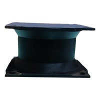 Nouveau dispositif anti-vibration I.R. pour mobile Rouleau vibrant carré en caoutchouc noir de 3 pouces d'épaisseur, dureté 60-65, produit d'amortissement polyvalent