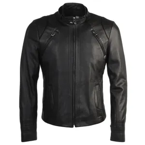 Veste en cuir d'agneau pour homme, best-seller, style vintage et design respirant, disponible en plusieurs couleurs pour une utilisation en extérieur - Product Image 1