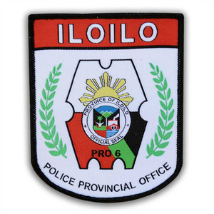 Insignias bordadas Venta al por mayor Fuego y hielo en Parches de ropa de tela de sarga bordada para ropa - Product Image 1