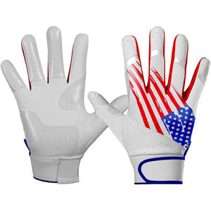 Gants de frappe de baseball et de softball en cuir Cabretta de haute qualité, logo personnalisé, gants de sport, poignet court, gants de frappe de baseball - Product Image 4