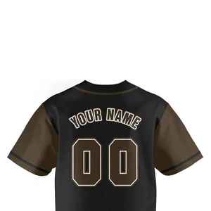 Camisetas de Béisbol para Hombre de Alta Calidad, con Botones, Sublimadas, Antibacterianas, Cuello en V, 100% Poliéster, Corte Corto - Product Image 5