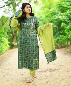 Nouveau Fabuleux Party Wear Georgette Imprimé Crêpe Filles Indiennes Porter Prêt à Porter Pas Cher Bas Prix En Gros Surat Alphanumero - Product Image 1