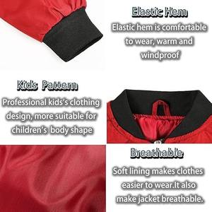 Chaqueta universitaria de satén de poliéster 100% personalizada con lona para equipo deportivo, nombre del club, chaqueta universitaria de béisbol Letterman - Product Image 3