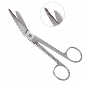 Mejor Acero inoxidable 5,5 ''(14cm) Vendaje en ángulo Lister Tijeras CE ISO Aprobado Manual Precio de fábrica - Product Image 1