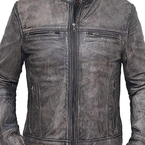 Veste d'hiver 2025 pour hommes, respirante et imperméable, de taille plus avec logo unique et col montant en cuir, vente en gros personnalisée - Product Image 3