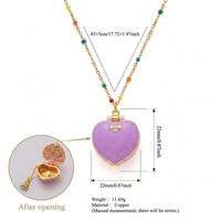 Nouvelle bague ouvrable en forme de cœur macaron, médaillon cœur ouvrable, bijoux colorés polyvalents pour filles, vente en gros