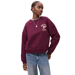 Sweat-shirt à capuche ample à col rond d'hiver de haute qualité 350GSM avec logo personnalisé imprimé à l'écran sur le devant 100% coton pour femmes - Product Image 1