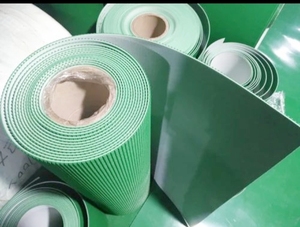 Courroie transporteuse d'ascenseur antidérapante personnalisée Crampons de jupe en PVC PU de qualité alimentaire et bande de guidage Courroie transporteuse antidérapante - Product Image 6