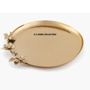 Mayorista Fabricante Blanco Oro Diseñador Maneja Bandeja Mayor Calidad Tamaño Personalizado Y Forma Bandeja De Servicio Decorativo - Product Image 3