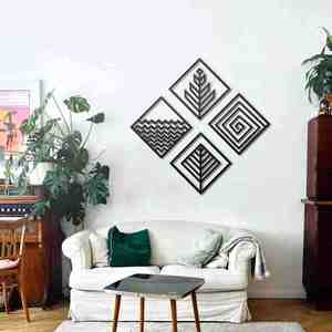 Haute Qualité Carré En Métal Cadre Mur Décor Classique Bureau Art Artisanat Vente Chaude Ramadan Mur Décor-Fabricant Exportateur - Product Image 4