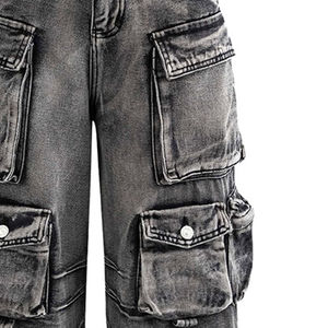 Pantalones vaqueros góticos de nuevo estilo 2025 para hombres al mejor precio, pantalones vaqueros góticos de calle alta con dos bolsillos, servicio OEM - Product Image 6