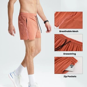 Pantalones cortos de gimnasio personalizados OEM para hombre, tela de malla transpirable, hasta la rodilla, cintura elástica, impresión por sublimación, de talla grande, incluye bolsillos con cremalleras - Product Image 4