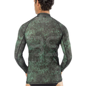 Vente chaude Rush Guard Hommes Taille Personnalisée Confortable Compression Fitness Rash Guard À Manches Longues Hommes BJJ MMA Compression Rash Guard - Product Image 3