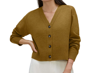 21 Anni di Esperienza nella Produzione di Cashmere, <span class=keywords><strong>Cardigan</strong></span> Lavorato a Maglia con Scollo a V e Fronte Aperto, Manica Regolare, <span class=keywords><strong>Cardigan</strong></span> in Lana e Cashmere per Donna - Product Image 3