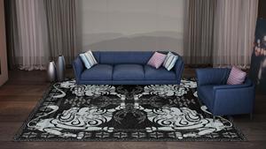 Alfombra antideslizante ecológica de lana anudada a mano de alta calidad, diseño de patrón abstracto único personalizado - Product Image 6