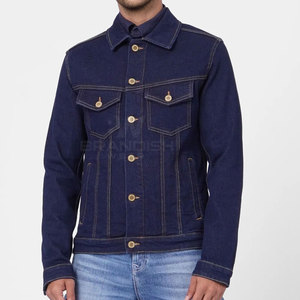 Nouveau design, meilleure vente, qualité supérieure, veste en jean pour hommes, couleur unie, streetwear, veste d'hiver légère pour hommes - Product Image 2
