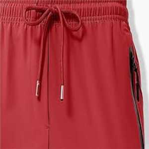 Venta al por mayor logotipo personalizado de los hombres ligeros Slim Fit pantalones de cintura alta de lona de secado rápido verano estilo de la calle de aspecto informal - Product Image 6