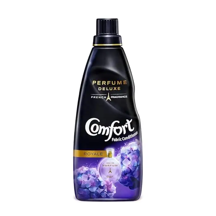 Comfort Perfume Deluxe After Wash Fabric Conditioner Royale 850 ml, Liquid Fabric Softener with Fine French Fragrance for Freshn