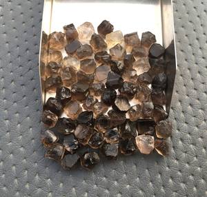 50 pièces belles pierres précieuses en cristal de quartz fumé brun lâche 8-10 MM collection de taille brute naturelle à partir de 50 pierres précieuses en vrac - Product Image 3