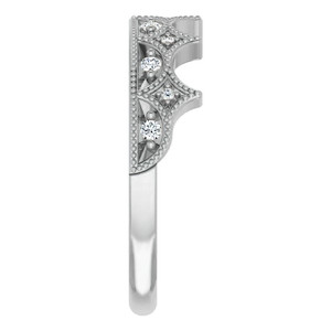 Bague Cocktail Couronne en Moissanite, Argent 925, Sertissage Pavé, Plaqué Rhodium, Perle d'Eau Douce, Tendance Femme, Coupe Ronde Brillante - Product Image 4