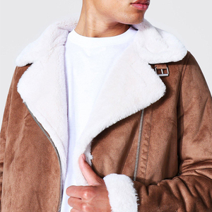 Basic Design <b>Factory</b> Direct Supply Newest Style Bomber jacket for men Jacket New Arrival Street Wear Leather Jacket - Product Image 6
