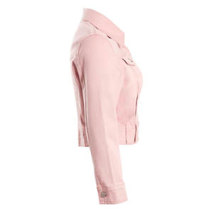 Chaqueta Vaquera de Manga Tres Cuartos Estilo Coreano con Estampado de Piel de Serpiente para Mujer, Colección Otoño, Ecológica, Corta, Ajustada, Colorida y Personalizable - Product Image 2