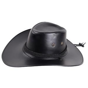 Nuevos sombreros de vaquero de cuero al aire libre para hombres de vaquero occidental personalizados Sombreros de vaquero en cuero genuino Sombreros de moda al por mayor - Product Image 2