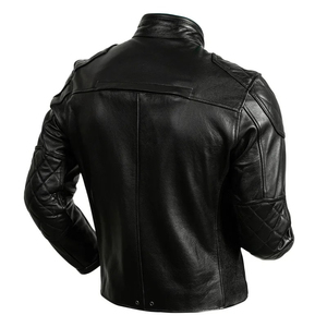 Chaqueta de cuero auténtica 100% de alta calidad para hombre, logotipo personalizado, diseño elegante, transpirable, impermeable, a prueba de viento, chaqueta de moto - Product Image 2