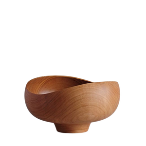 Bol de service en bois écologique personnalisable pour restaurant à domicile et fête à usage régulier - Product Image 1