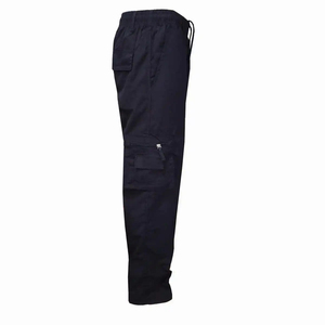Pantalones cargo informales con cremallera para hombre, pantalones de chándal regular con punto de ajuste de tela de cintura ajustable, ligeros - Product Image 4