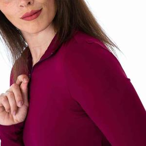 Hauts de base de gamme pour femmes équitationistes, pour l'équitation, tissu polyester/spandex respirant, coupe ajustée, évacuation de l'humidité - Product Image 5