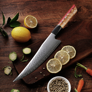 Venta al por mayor personalizado de alta calidad OEM ODM servicio pequeño cocinero de lujo japonés Damasco acero cocina Chef cuchillo Damasco Chef cuchillo - Product Image 3