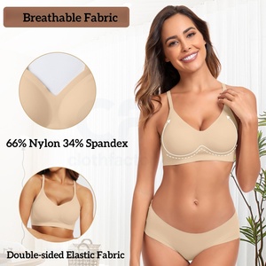 300gsm quần áo vải 66% Nylon 34% Spandex hai mặt vải đàn hồi cho quần áo cho phụ nữ của đồ lót và áo ngực - Product Image 3