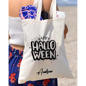 Bolsos de Mensajero para Hombre con Diseño de Halloween, Bolsas Ecológicas Reutilizables, Estilo Festivo, Bolsas de Algodón - Product Image 4