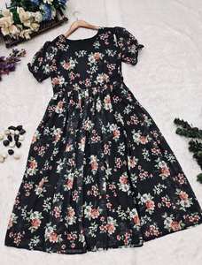 ชุดเดรสสำหรับผู้หญิงสีดำชุดเดรสชิ้นเดียวพิมพ์ลายดอกไม้ชุดใส่งานแต่งดีไซน์เนอร์ชุดราตรีสำหรับงานปาร์ตี้ - Product Image 2